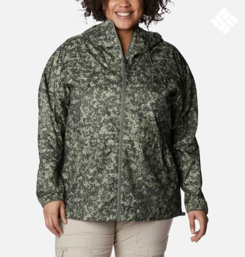 Women's Columbia Alpine Chill Windbreaker Jackets Green | Plus Size CA-I85LC